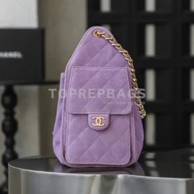 Chanel 25 Bag Small Hobo in Purple