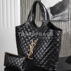YSL ICARE Maxi Large in Black