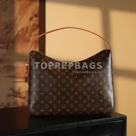 Louis Vuitton Slouchy MM Hobo in Brown