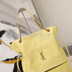 YSL Jamie 4.3 Large Pochon Bucket in Yellow