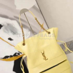 YSL Jamie 4.3 Pochon Small Bucket in Yellow