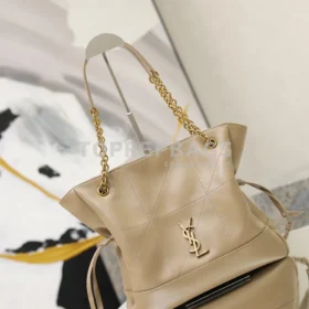 YSL Jamie 4.3 Pochon Small Bucket in Beige