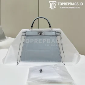 Fendi Peekaboo ISeeU Petite in Blue