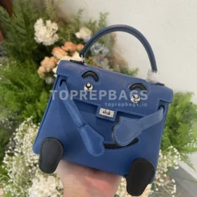 Hermes Kelly in Blue
