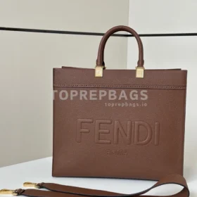 Fendi Sunshine Shopper in Brown