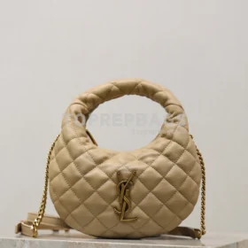 YSL ICARINO Mini Hobo in Beige