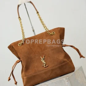 YSL Jamie 4.3 Pochon Small Bucket in Caramel